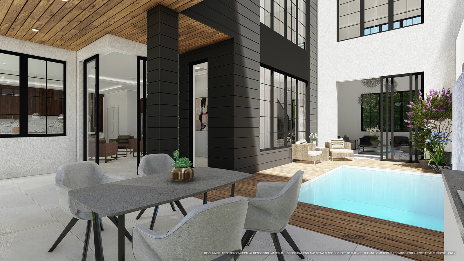 Architectural rendering created for a luxury real estate campaign